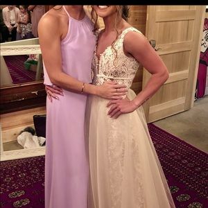 Bridesmaid dress in pastel lilac !! STUNNING COLOR AND CUT!!